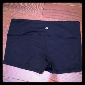 Black Lululemon shorts